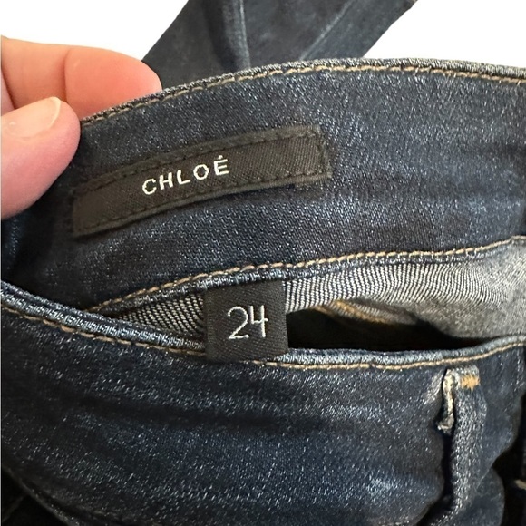 Agolde Chloe Dark Wash Low Rise Straight Leg Size 24 Rodeo Western Festival - Picture 10 of 10